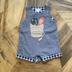 Mud pie fishing overalls
